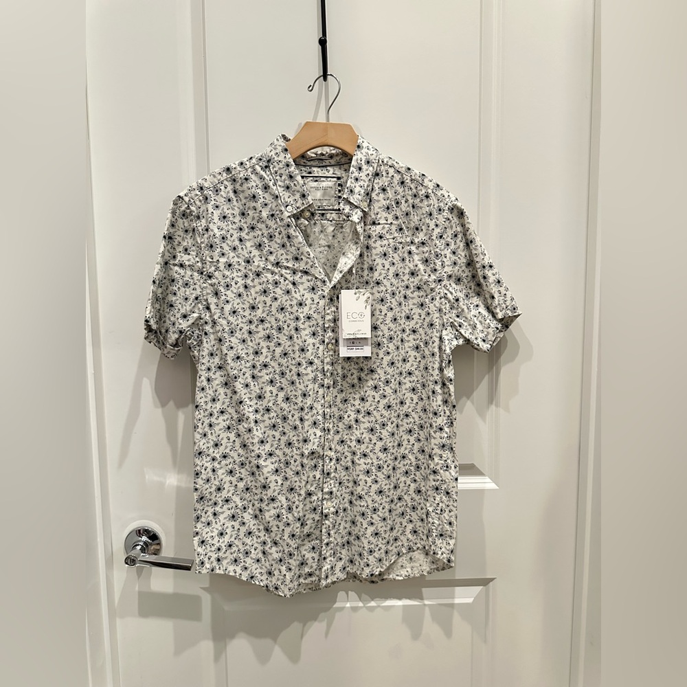 Denim & Flower | Ricky Singh Short Sleeve Floral Button Down Shirt